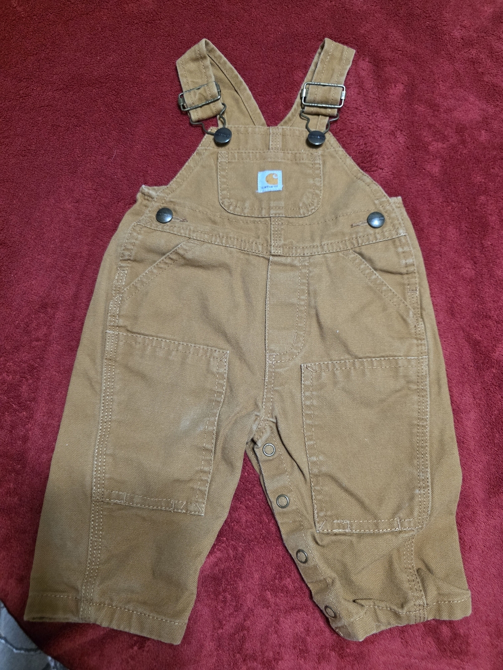 Carhartt Brown Kids Utility Overalls